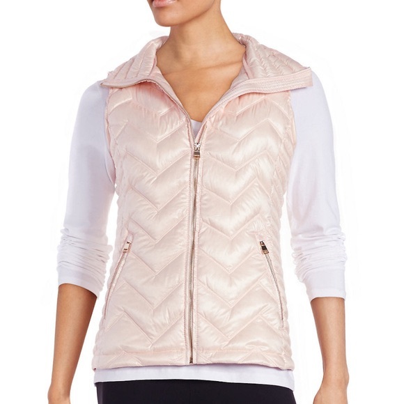 Calvin Klein Light Pink Quilted Jacket - Picture 1 of 5